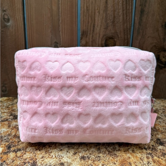 Juicy Couture Kiss My Couture Velour Cosmetic Bag - Picture 8 of 9